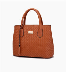 Set 6 Genti Tesătură din Piele Ecologică Maro