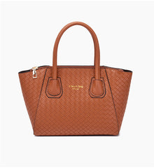 Set 6 Genti Tesătură din Piele Ecologică Maro