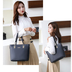 Set 6 Genți Elegant Black - Piele ecologică fină, Accente Aurii