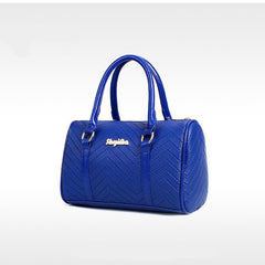 Set 6 Genti din Piele Ecologica, Model Chevron, Albastru