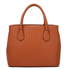 Set 6 Genti Tesătură din Piele Ecologică Maro