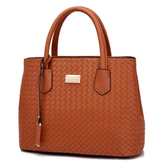 Set 6 Genti Tesătură din Piele Ecologică Maro