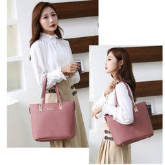 Set 6 Genti din Piele Ecologica, Model Granulat, Trandafiriu