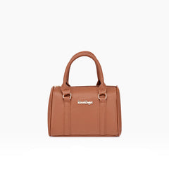 Set 6 Genti din Piele Ecologica, Model Granulat, Cognac