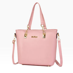 Set 6 Genti din Piele Ecologica, Model Lucios, Roz-pal