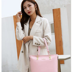 Set 6 Genti din Piele Ecologica, Model Lucios, Roz-pal